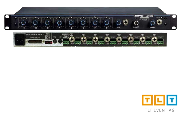 Shure SCM 810 automatischer Achtkanal-Mikrofonmischer